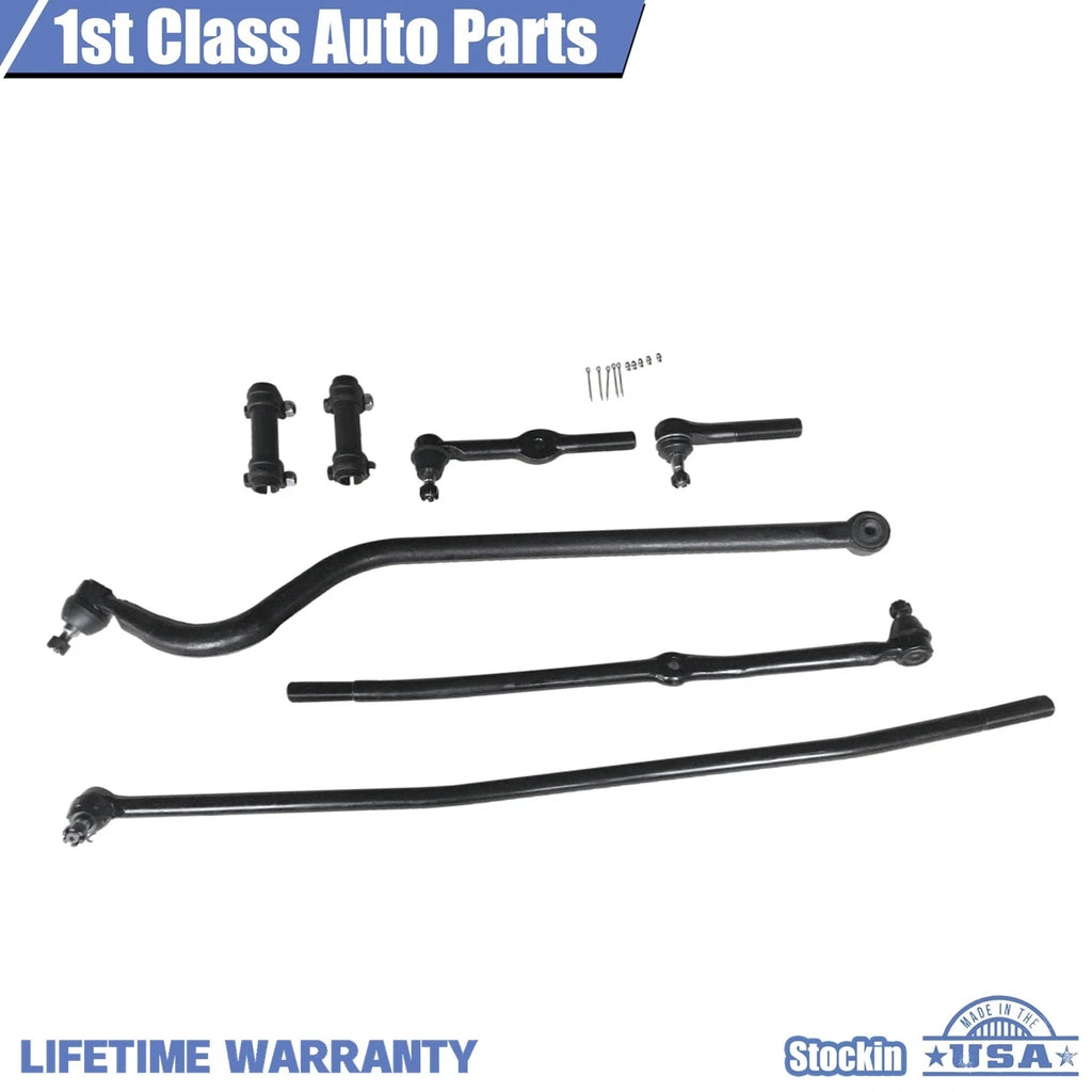 Front Suspension Tie Rod Track Bar Link Kit for Dodge Ram 1500 2500 (1994–1997)