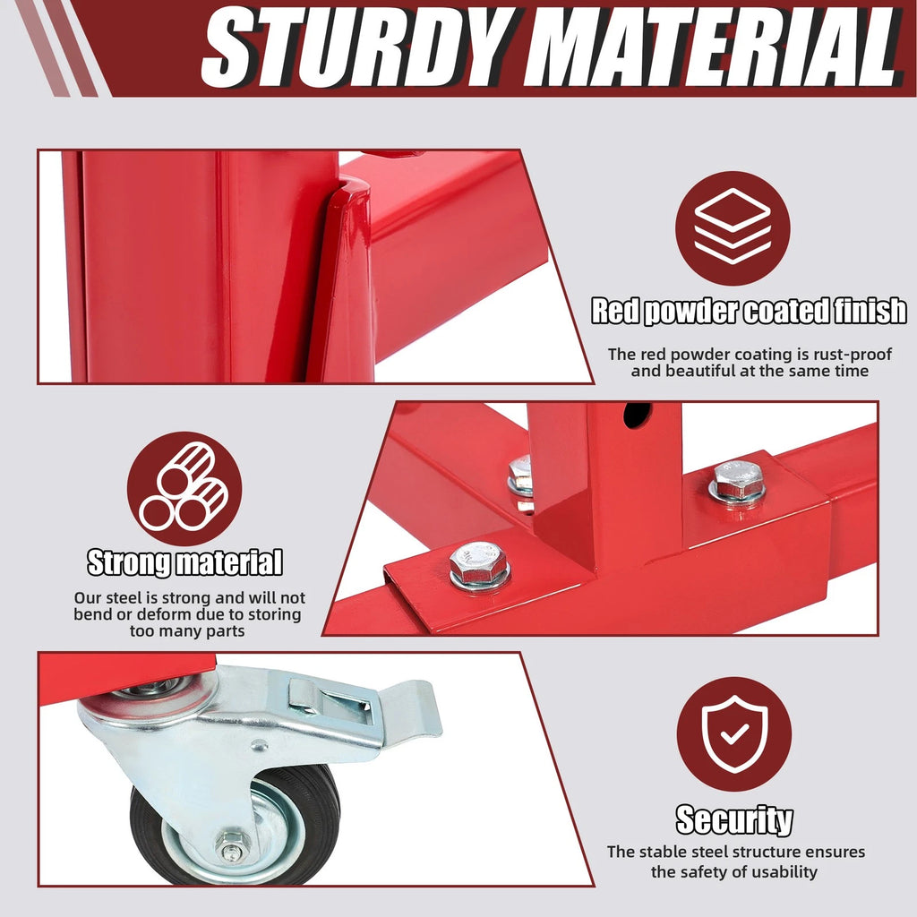 3-Shelf Auto Parts Storage Rack for Tools Management