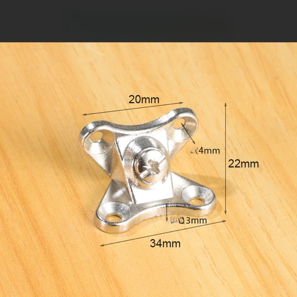 Set of 12 Zinc Alloy 90 Degree Black Corner Brackets for Furniture