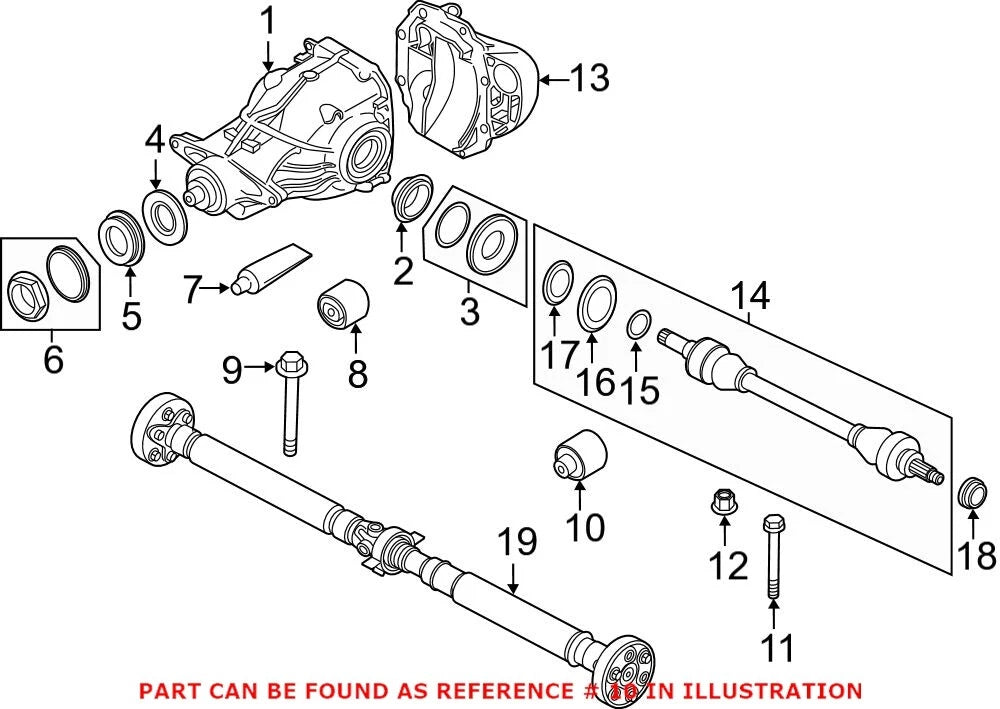 Differential Mount for BMW (33316792872)