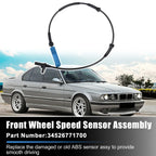 Front Left Right ABS Wheel Speed Sensor for BMW 525i Base 3.0L L6