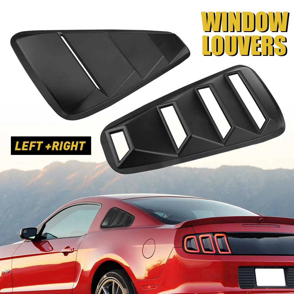 Rear Side Window Louvers for Ford Mustang (2005–2014) GT Lambo