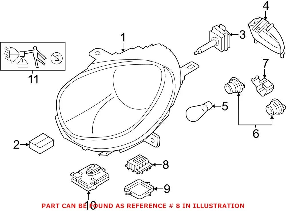 High Intensity Discharge Headlight Control Module for BMW (631)