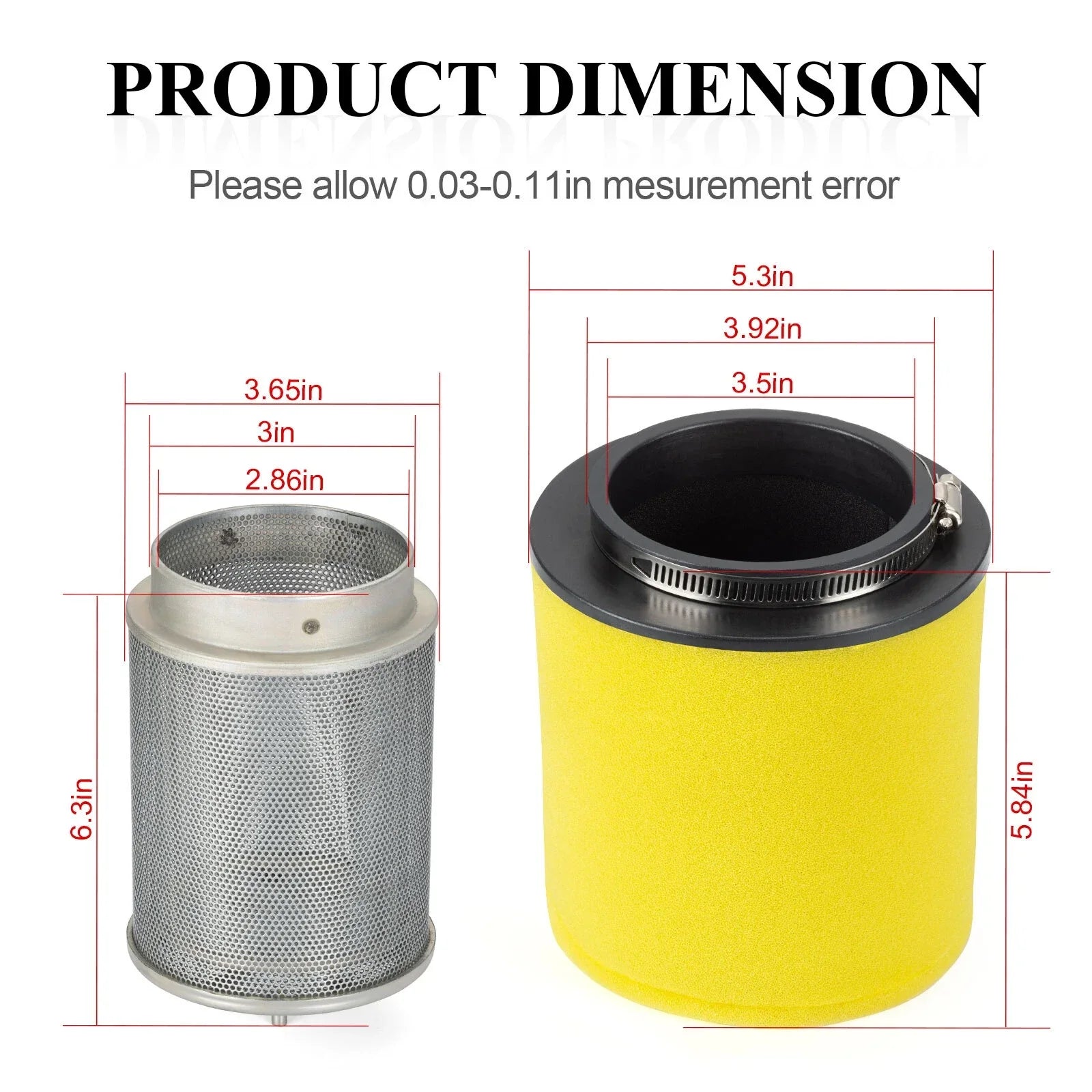 Air Filter + Air Filter Cage for Honda TRX450R (2004–2009)