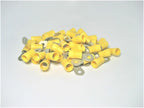 Lot of 50 16-14 AWG 1/4" Stud Vinyl Insulated Battery Post Ring Terminal