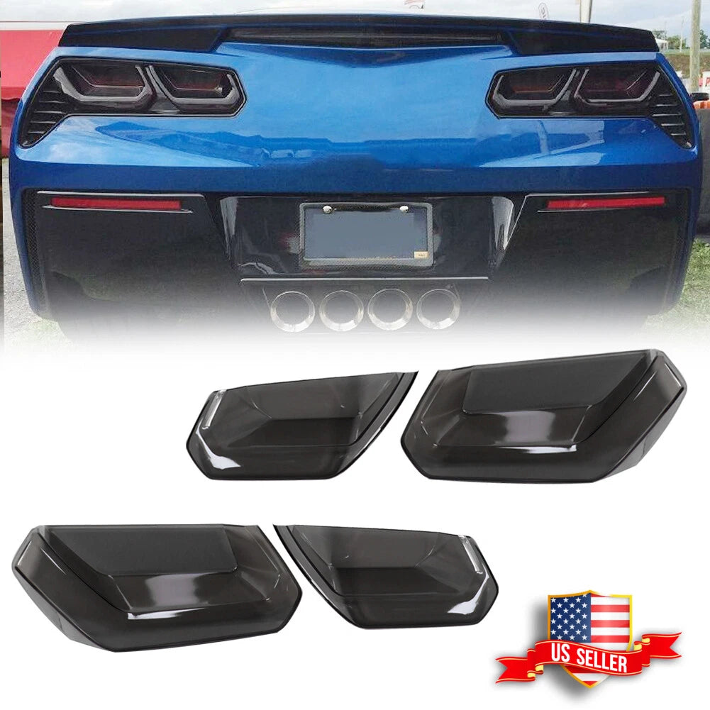 Set of 4 Rear Tail Light Blackout Kit for C7 Corvette (2014–2019)