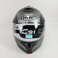 HJC C91 Taly Electric Modular Helmet for Motorcycle (Gray, Size L)