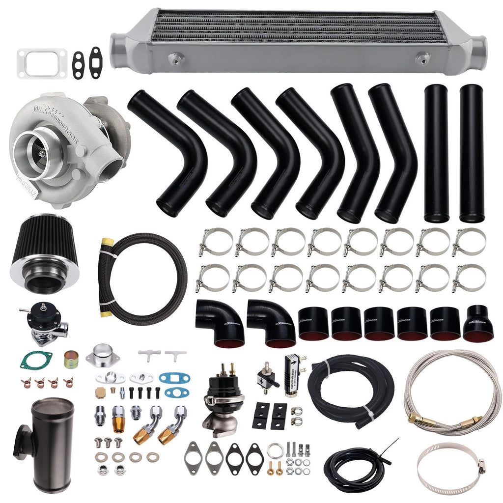 T3/T4 T04E Turbocharger Intercooler 9PCS Kit for BMW E36 325i/325is (1991–1995)