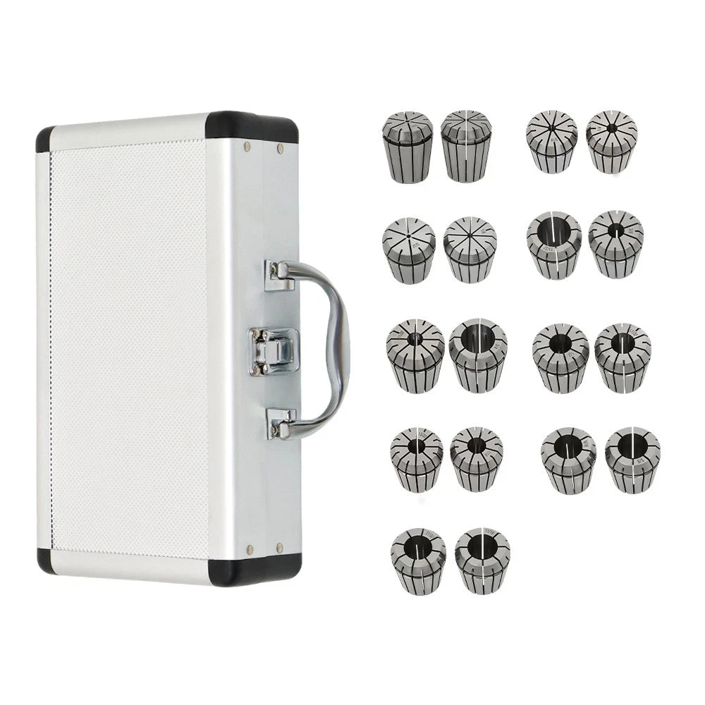18 Piece ER32 Collet Set for CNC Machines (Precision Sizes 3/32" to 25/32")
