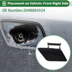 Bumper Headlight Washer Nozzle Cover Cap for Mercedes-Benz 