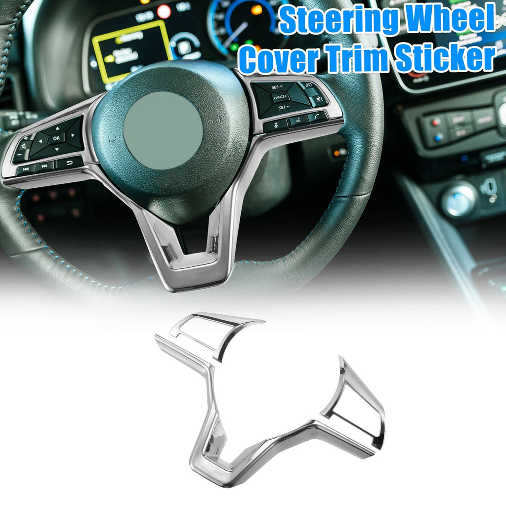 Steering Wheel Cover Trim for Nissan Altima (2019–2022) - Silver Tone ABS