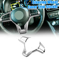 Steering Wheel Cover Trim for Nissan Altima (2019–2022) - Silver Tone ABS