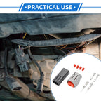 2 Pin Fog Light Connector Plug Set for Ford 