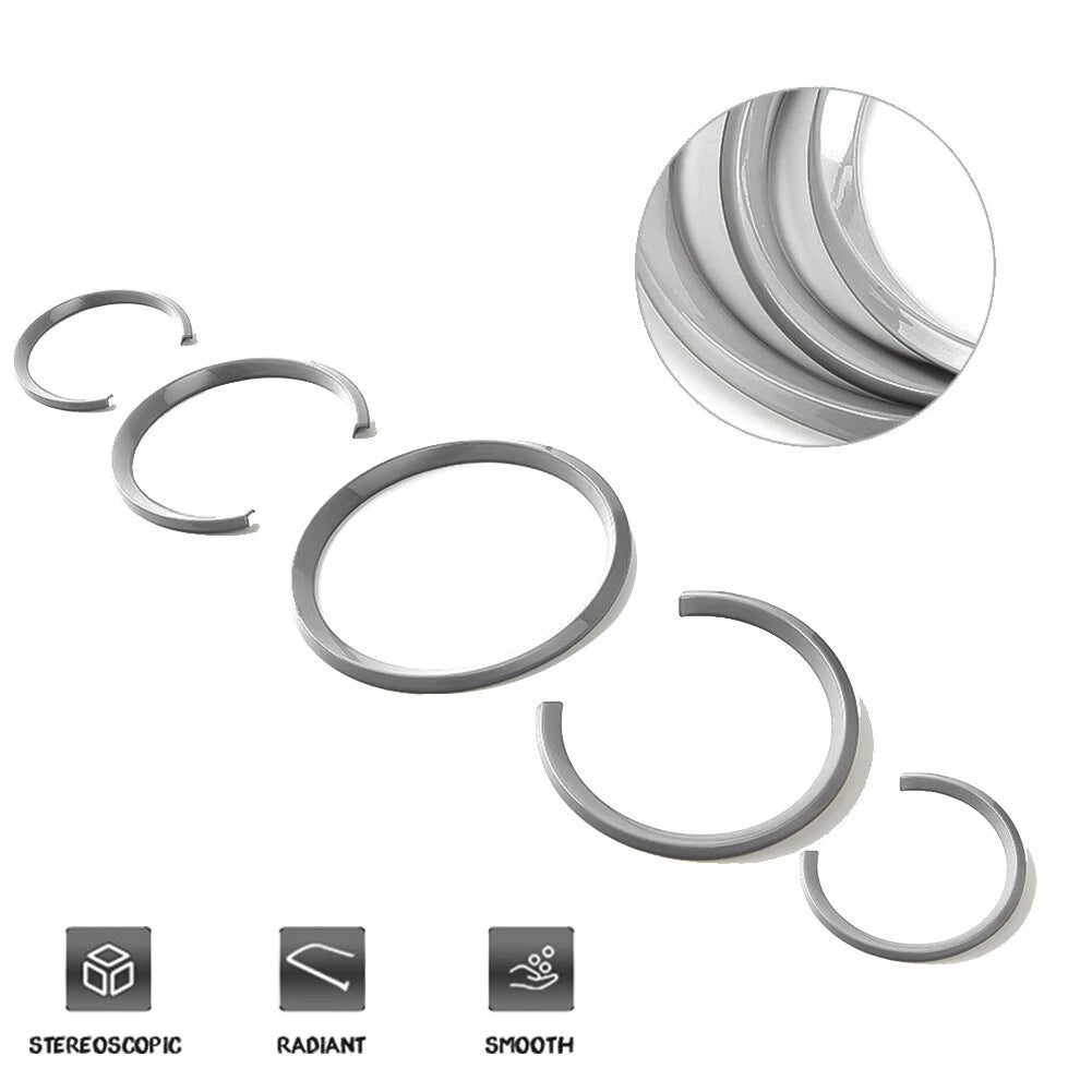 Set of 5 Dashboard Console Trim Rings for Porsche Panamera Cayenne 911