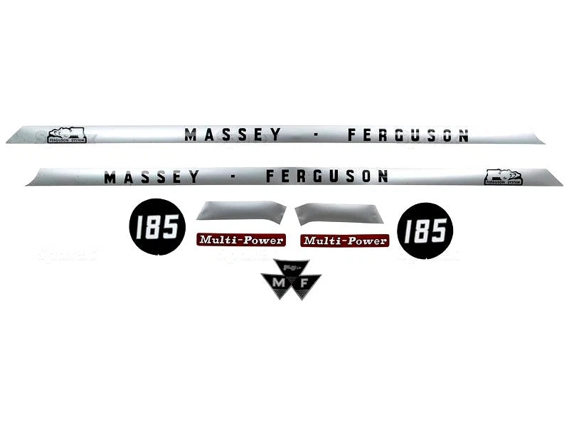 Bonnet Decal Set for Massey Ferguson 185