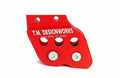 TM Designworks Rear Chain Guide for Houser Swingarm (Dual Rollers, Red)