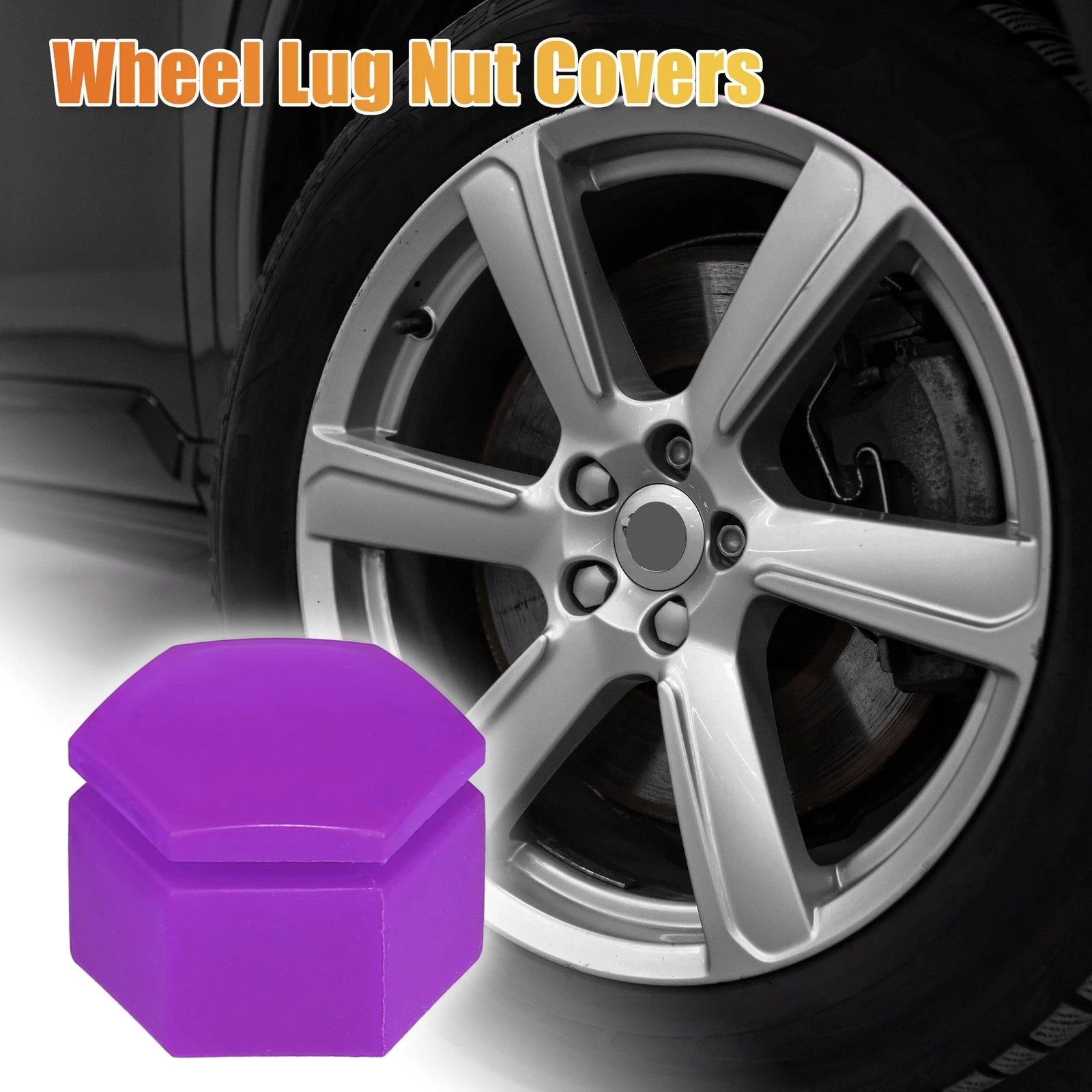 20 Pcs 22mm Wheel Lug Nut Cover for Land Rover Range Rover Sport (2006–2013) Purple