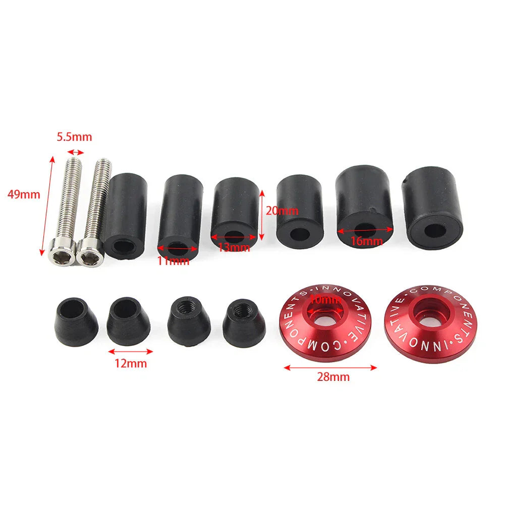7/8'' Handle Bar End Cap Plug for Motorcycle Dirt Bike - Silver