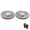 Set of 2 Front Brake Rotors for Dodge Grand Caravan, Journey (2012–2020) 53068