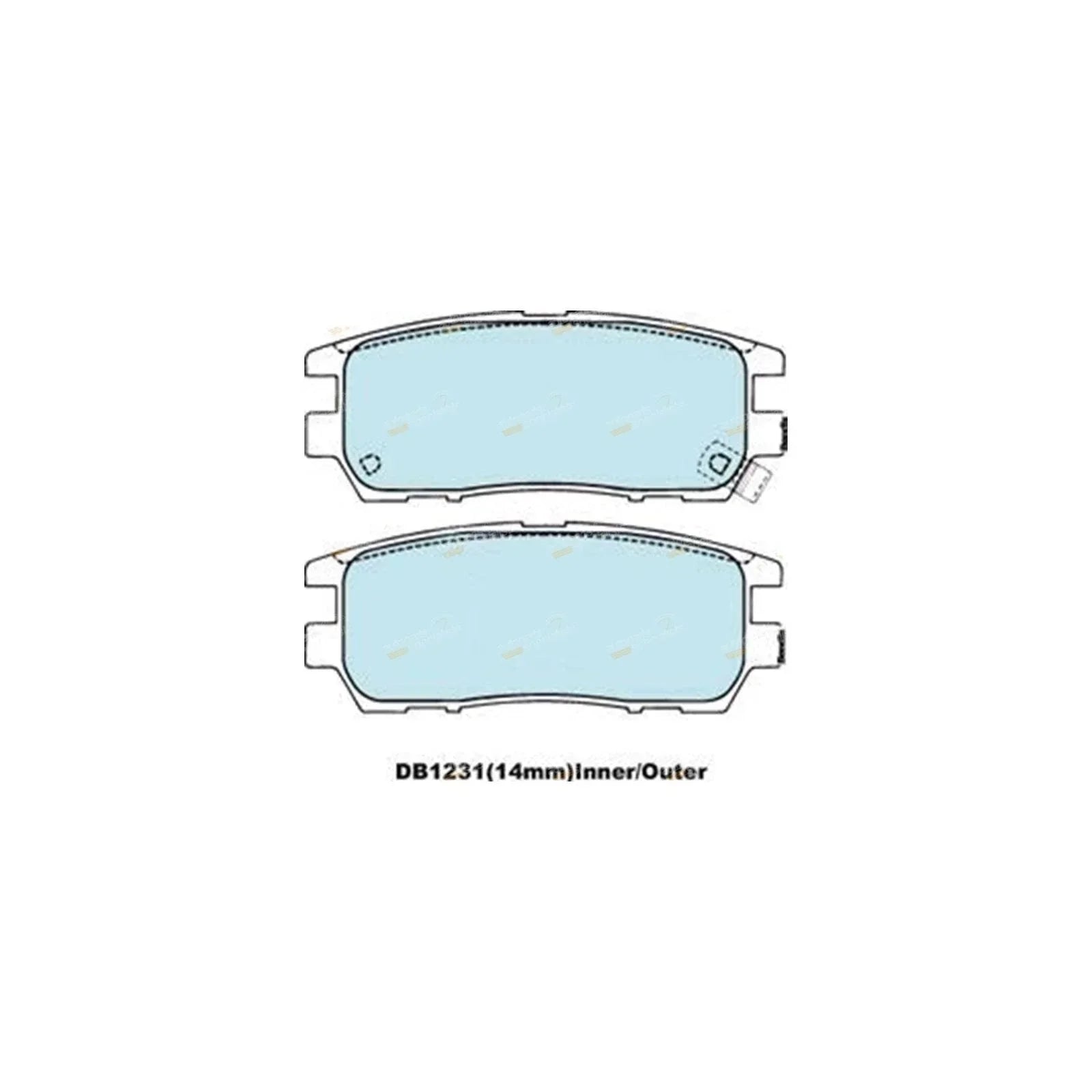 GCT Rear Disc Brake Pad Set for Mitsubishi Verada (2003-2005)