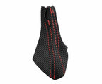 Automatic Shift Boot Cover for Volvo XC90 (2003–2014) Carbon Fiber Red Stitch
