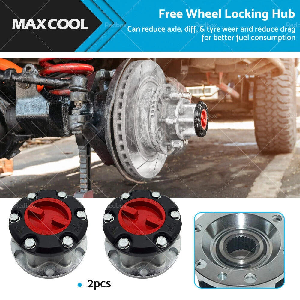 2X Free Wheel Locking Hub for Toyota Hilux KZN165 LN167 LN172 (1997–2005)