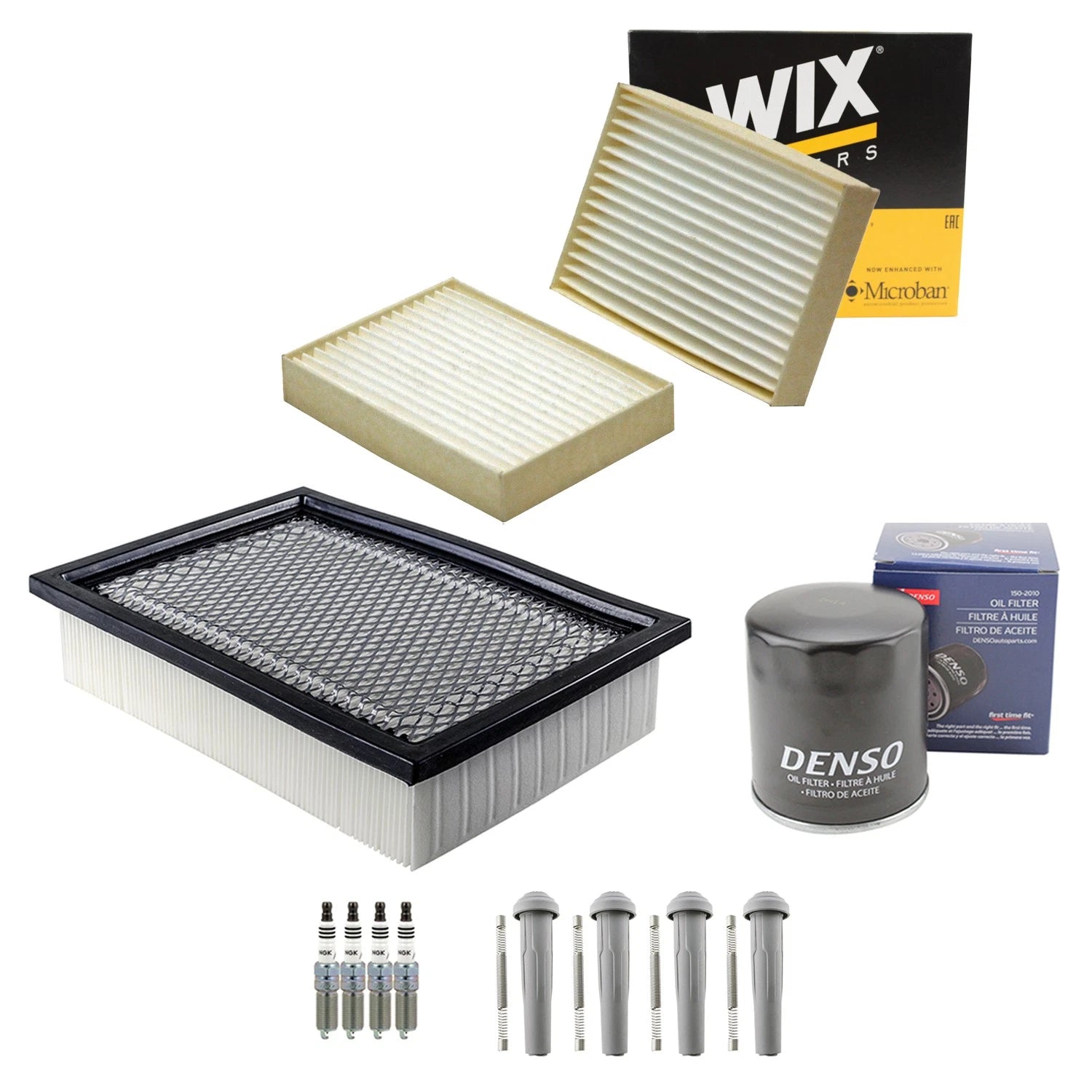 Tune Up Kit with 4 NGK Spark Plugs & Boots for Ford Escape (2001–2012)