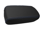 Leather Console Lid Armrest Cover for Toyota Corolla (2009–2013) Blue Stitch