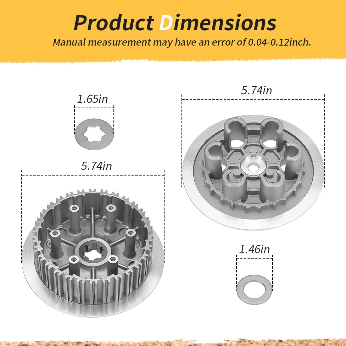 Clutch Center Inner Hub & Pressure Plate Kit for Suzuki RM250 (1996–2006)