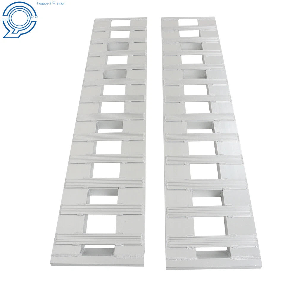 Set of 2 Aluminum Ramps for Car Trailer Truck (Max 6500 lbs Load)