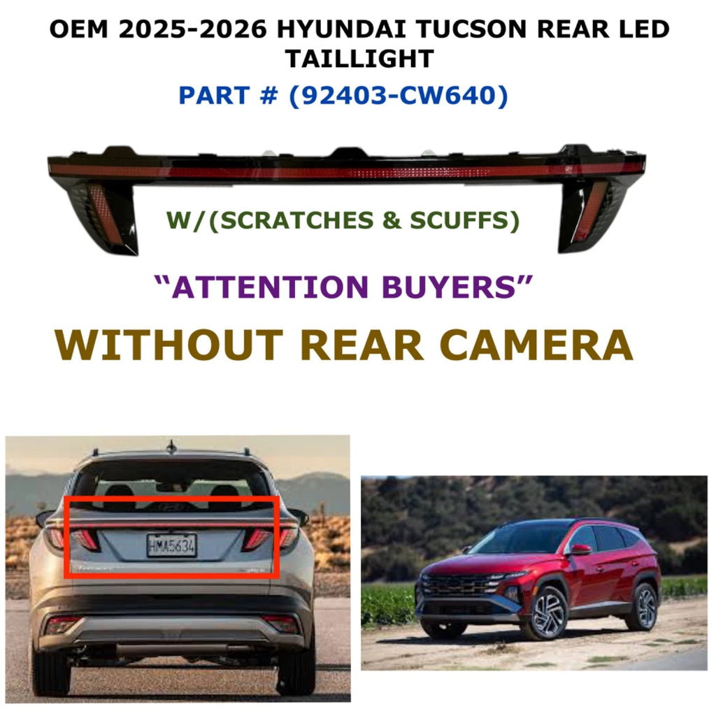 Rear Center LED Taillight for Hyundai Tucson (2025–2026) 92403-CW640