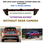 Rear Center LED Taillight for Hyundai Tucson (2025–2026) 92403-CW640