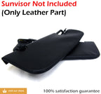 Sunvisor Covers for Ford Mustang (2005–2009) Black Leather Synthetic