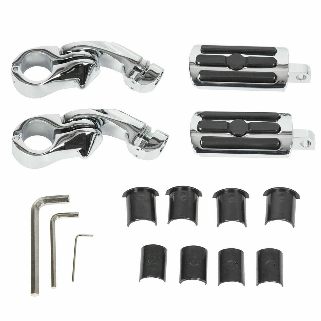 Highway Foot Pegs for Harley Touring Road King Street Glide (1-1/4" Bar)