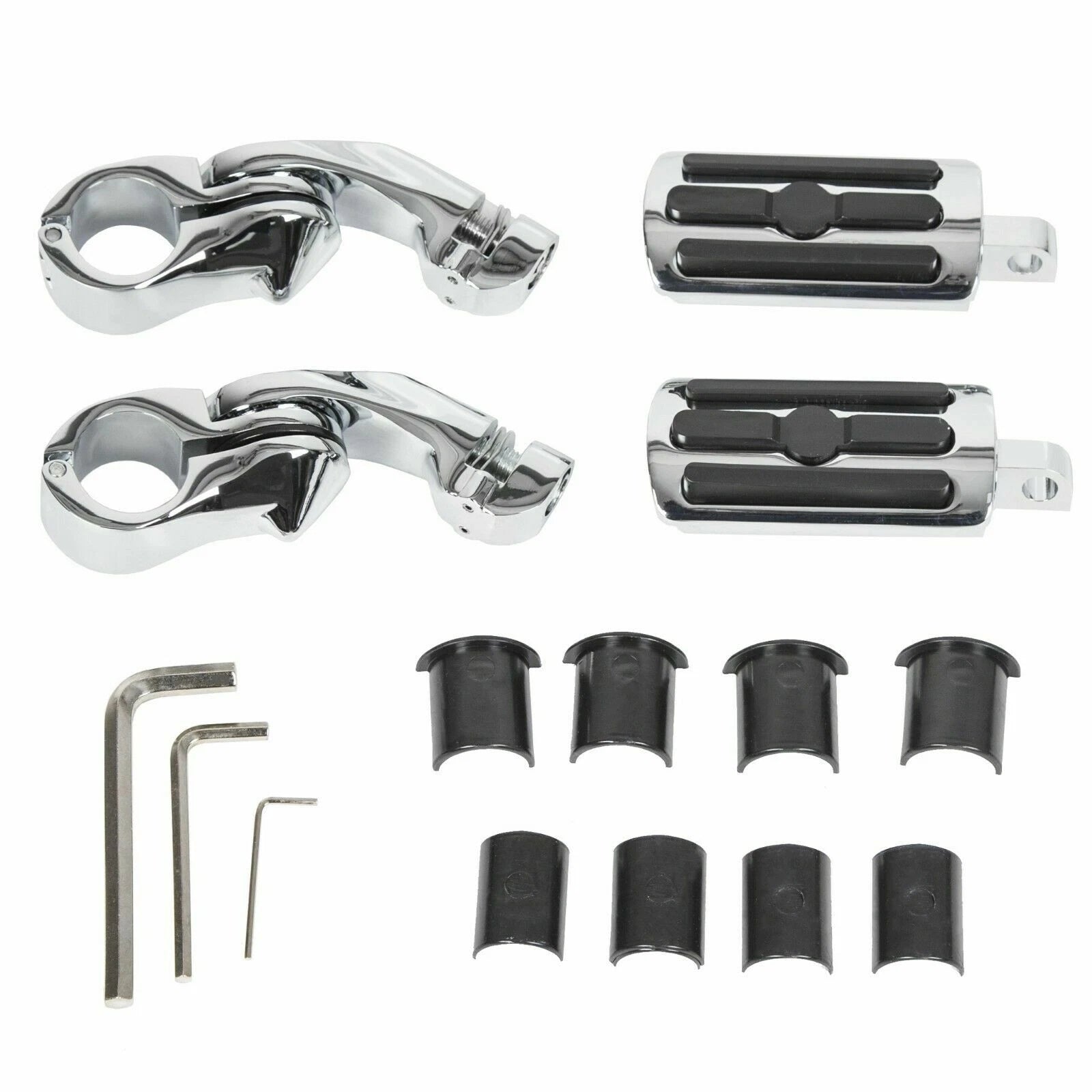 Highway Foot Pegs for Harley Touring Road King Street Glide (1-1/4" Bar)