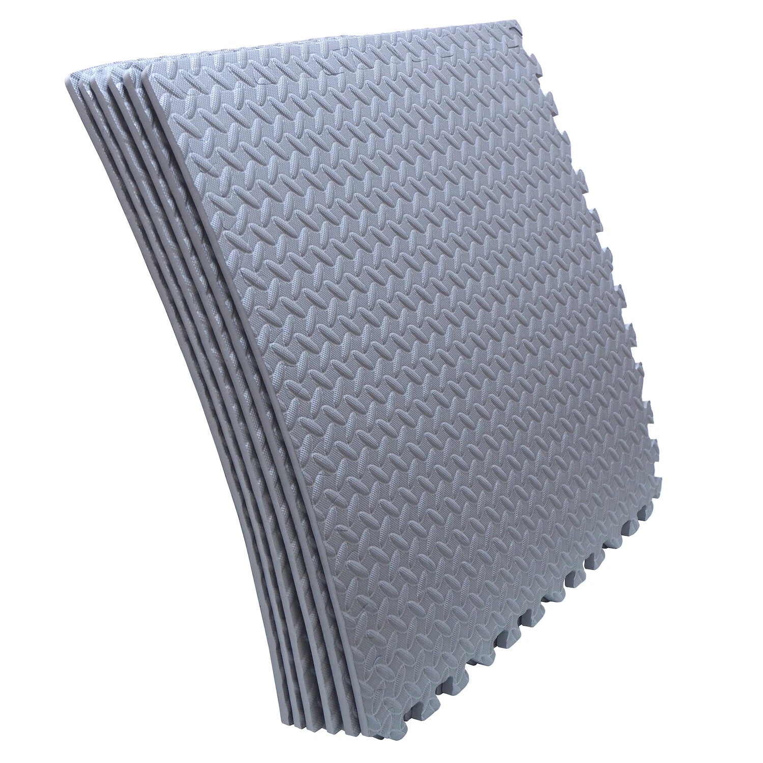 Set of 6 EVA Foam Exercise Floor Mats 24"x24" for Gym Fitness Yoga