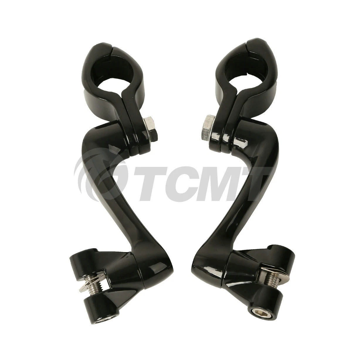 1 1/4" Engine Guard Male Mount Foot Pegs for Harley Dyna