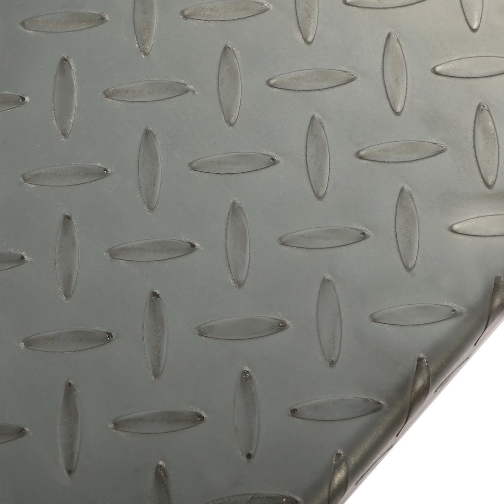 Set of 2 Steel Diamond Tread Plate Trailer Fenders for Tandem Axle (10-1/4"x72-7/8"x13")