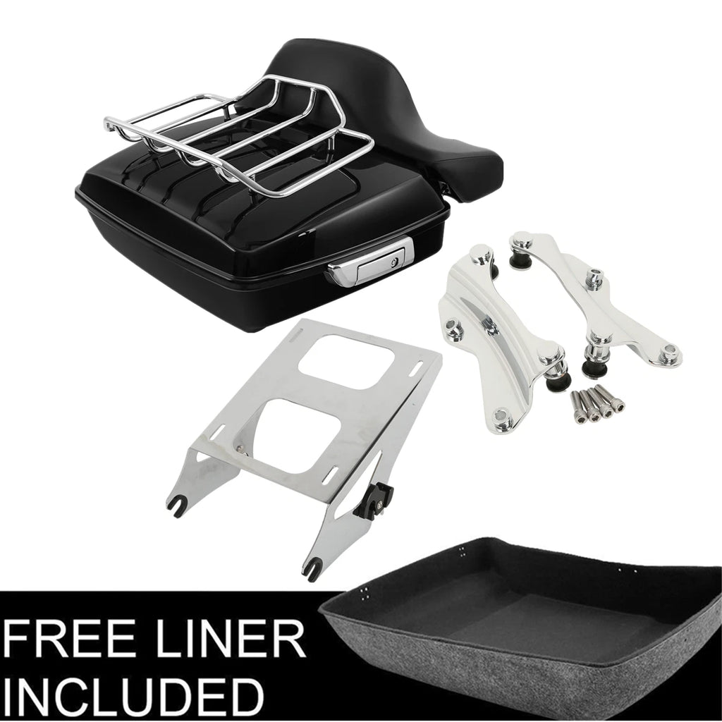 Chopped Trunk Mount Rack Docking Kit for Harley Tour Pack Street Road Glide (2014–2026)