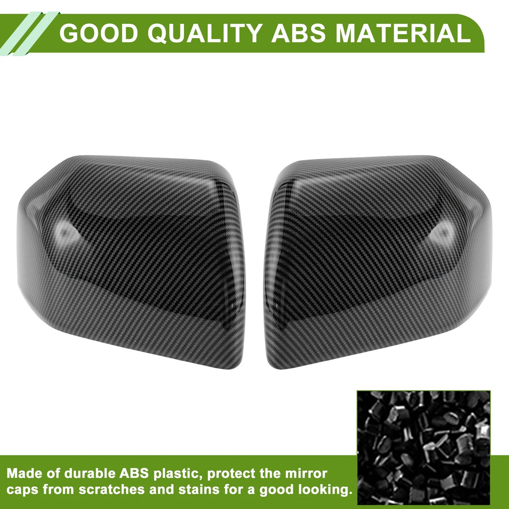 2X Side Mirror Cover Caps for Ford F150 (2015–2020) Black