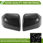 2X Side Mirror Cover Caps for Ford F150 (2015–2020) Black