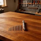 Pin Vise Hand Chuck Double End with 10 Drill Bits for Craft and Watchmaking