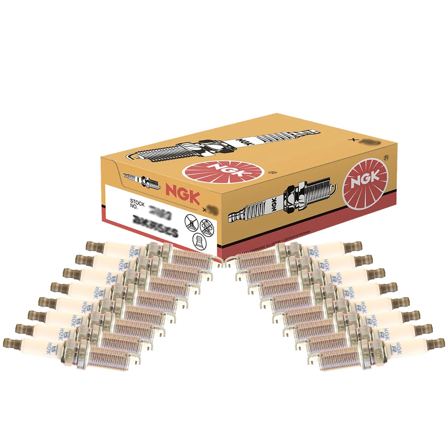 Set of 16 NGK Nickel Standard Spark Plugs for Chrysler Dodge Jeep Ram (2003–2023)