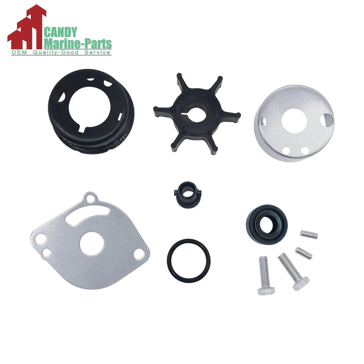 Water Pump Impeller Repair Kit for Yamaha Outboard 2 HP (6A1-W0078-02-00)