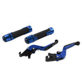 Blue Extendable Brake Clutch Levers & Handlebar Grips for Honda CBR1000RR (2004-2023)