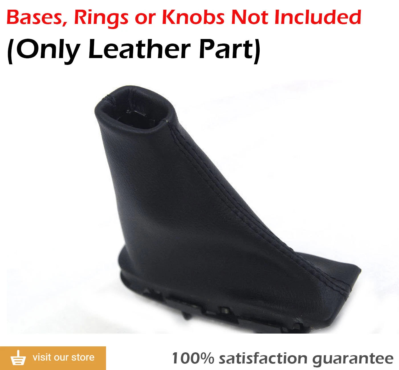 Automatic Shift Boot Cover for Chevrolet Malibu (2013–2016) Black PVC Leather