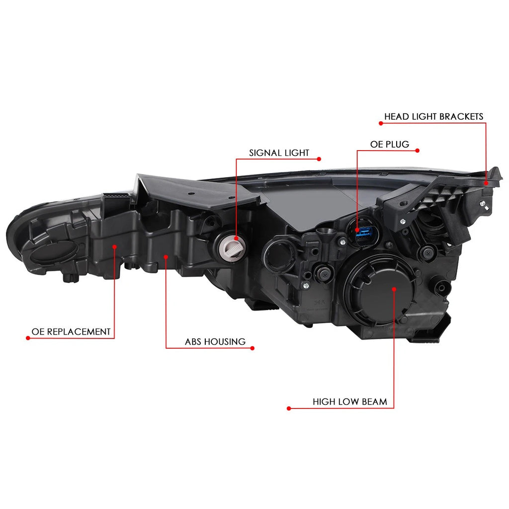 OE Style Projector Headlight Assembly for Elantra SE/SEL (2019–2020)