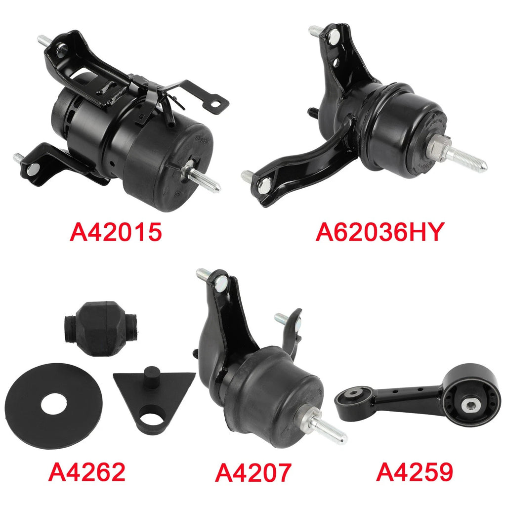 5pc Engine Motor & Transmission Mount for Toyota Highlander (2008–2013)