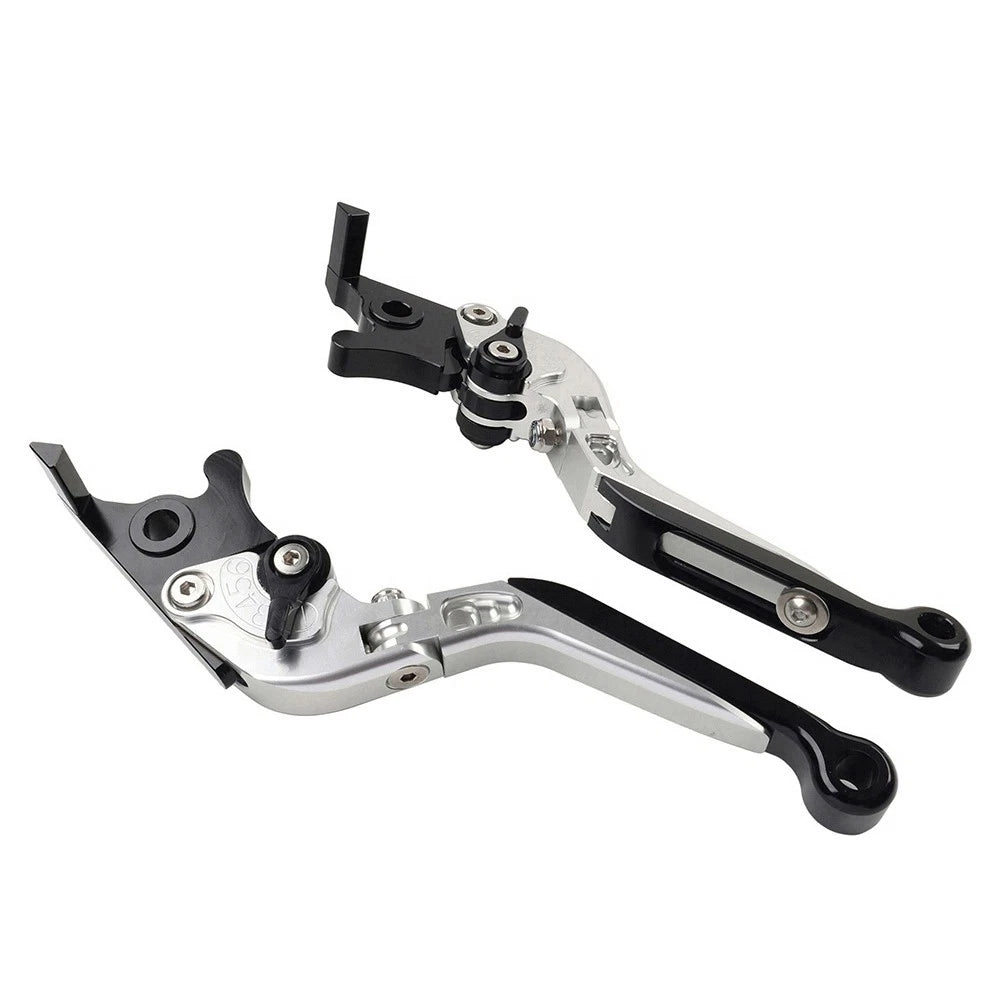 Silver CNC Folding Extendable Brake Clutch Levers for BMW S1000XR (2015–2021)