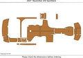EVA Pad for NauticStar 230 Sportdeck (2007) Teak Deck Floor